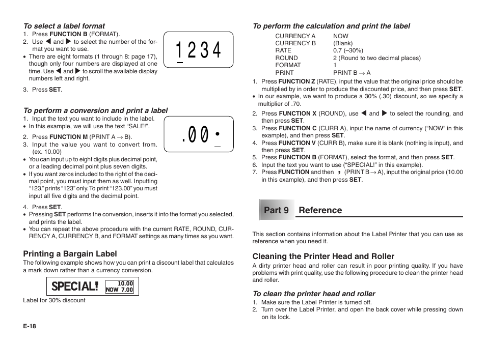 Casio KL-100E User Manual | Page 19 / 25