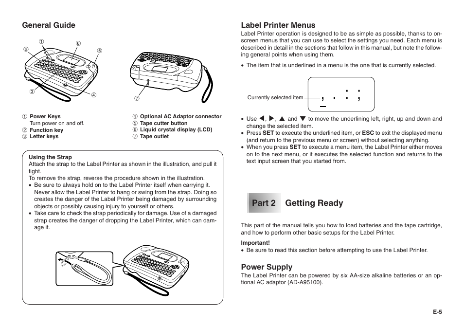 Casio KL-100E User Manual | Page 6 / 25