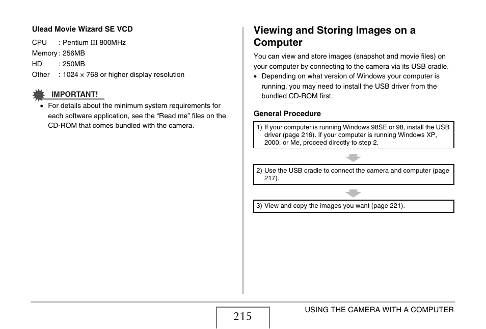 Viewing and storing images on a computer | Casio EX-S770 User Manual | Page 215 / 290