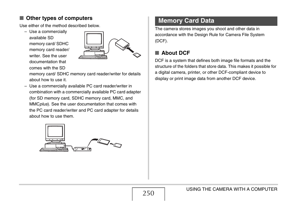 Memory card data | Casio EX-S770 User Manual | Page 250 / 290