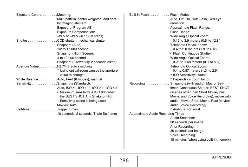 Casio EX-S770 User Manual | Page 286 / 290