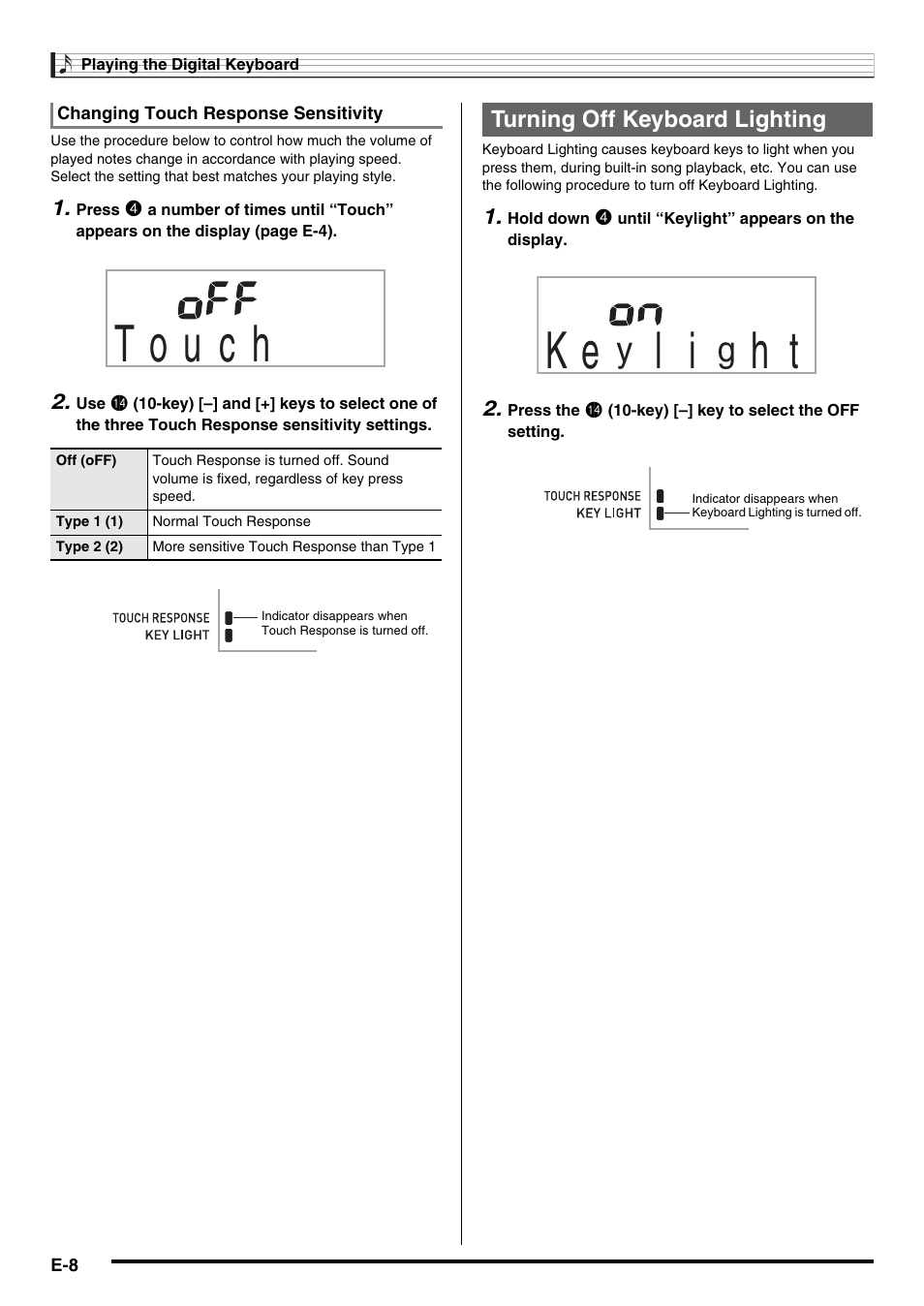 Casio LK-220 User Manual | Page 10 / 45