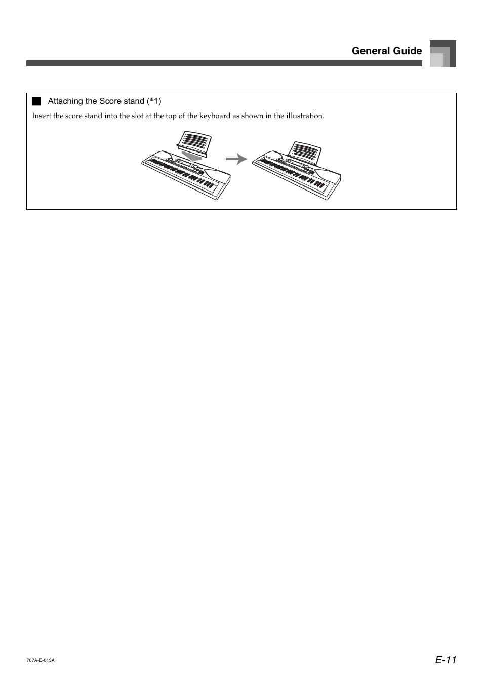 E-11 general guide | Casio CTK900 User Manual | Page 13 / 116