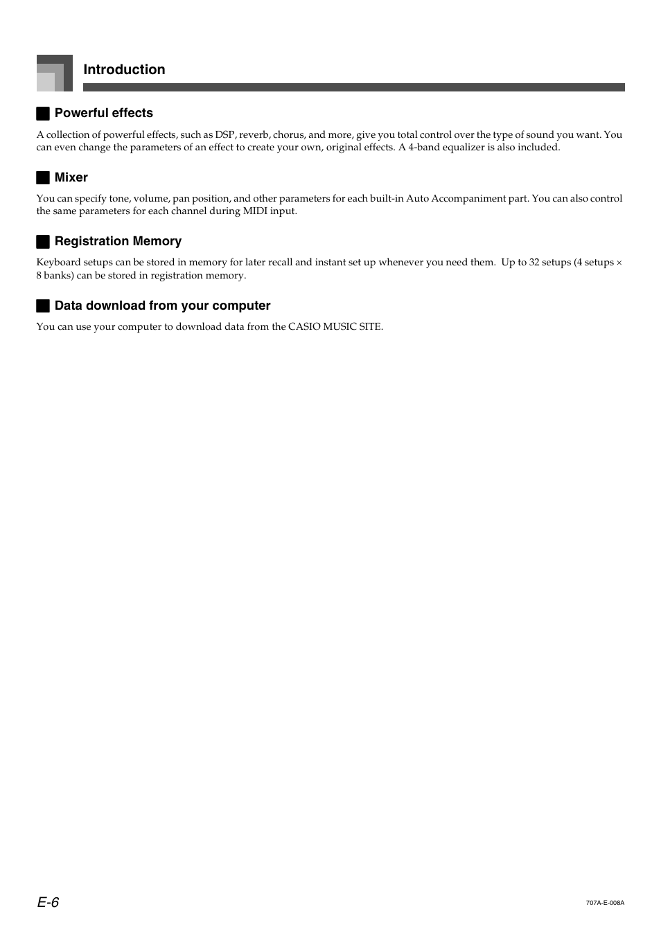 Casio CTK900 User Manual | Page 8 / 116