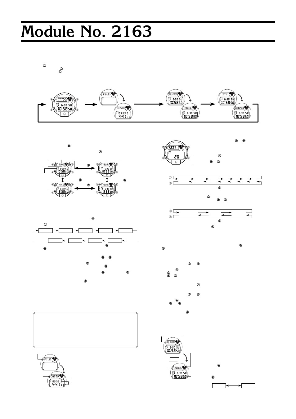 Casio 2163-2 User Manual | 2 pages