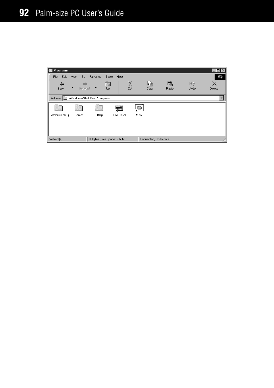 Palm-size pc user’s guide | Casio Palm-size PC User Manual | Page 100 / 141