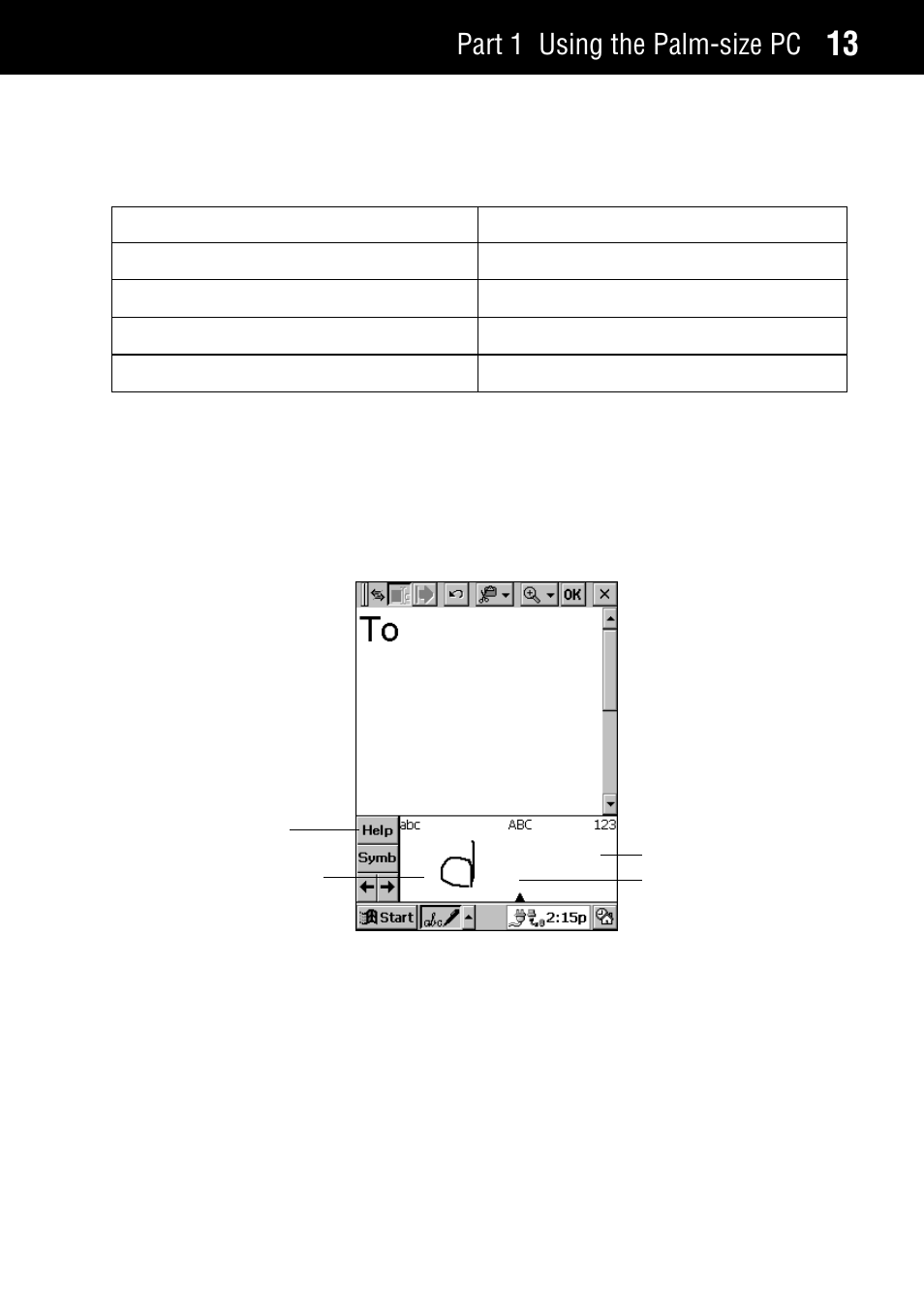 Part 1 using the palm-size pc | Casio Palm-size PC User Manual | Page 21 / 141