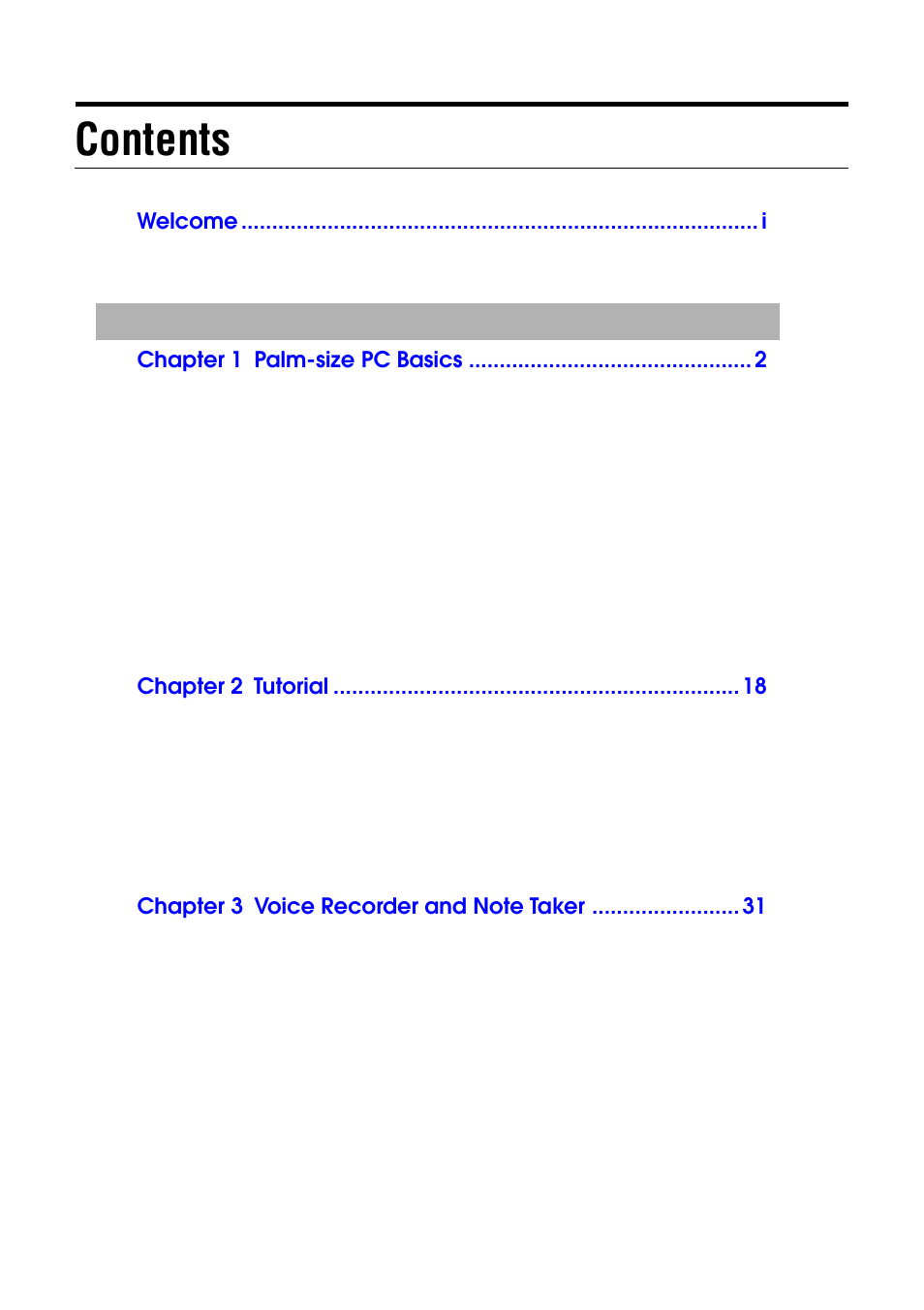 Casio Palm-size PC User Manual | Page 3 / 141