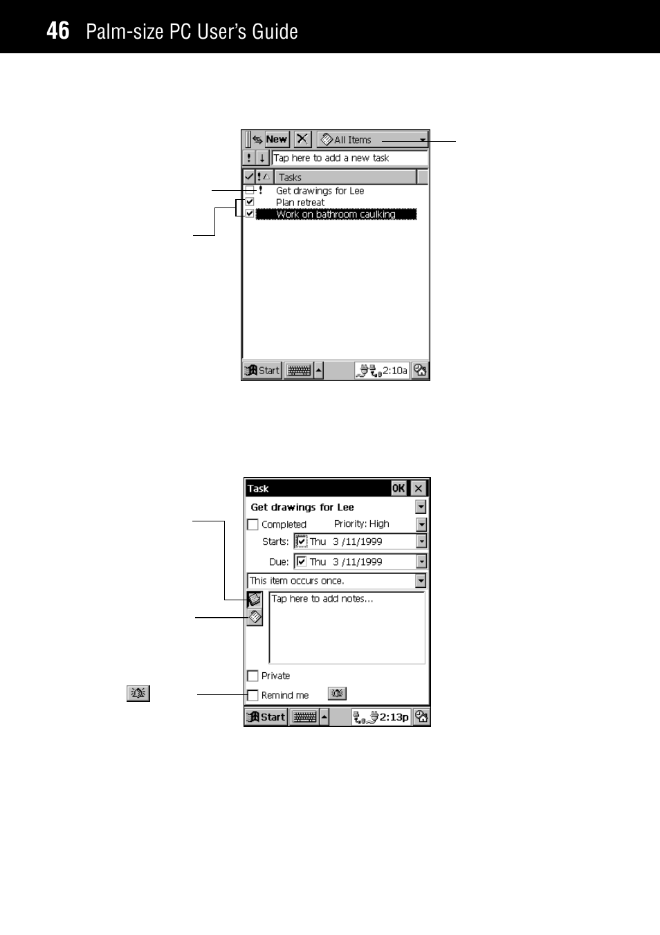 Palm-size pc user’s guide | Casio Palm-size PC User Manual | Page 54 / 141