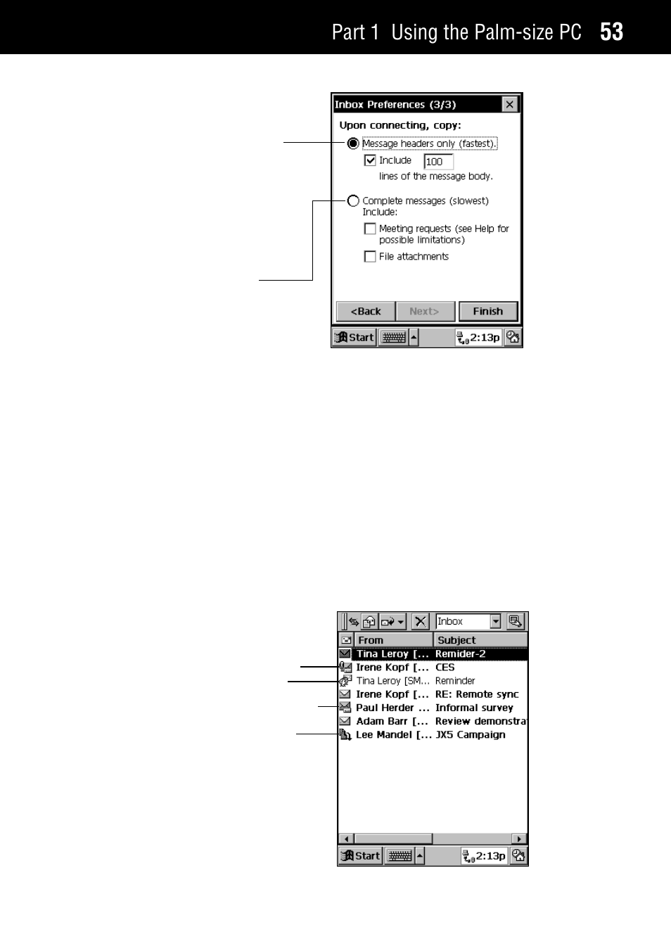 Part 1 using the palm-size pc | Casio Palm-size PC User Manual | Page 61 / 141