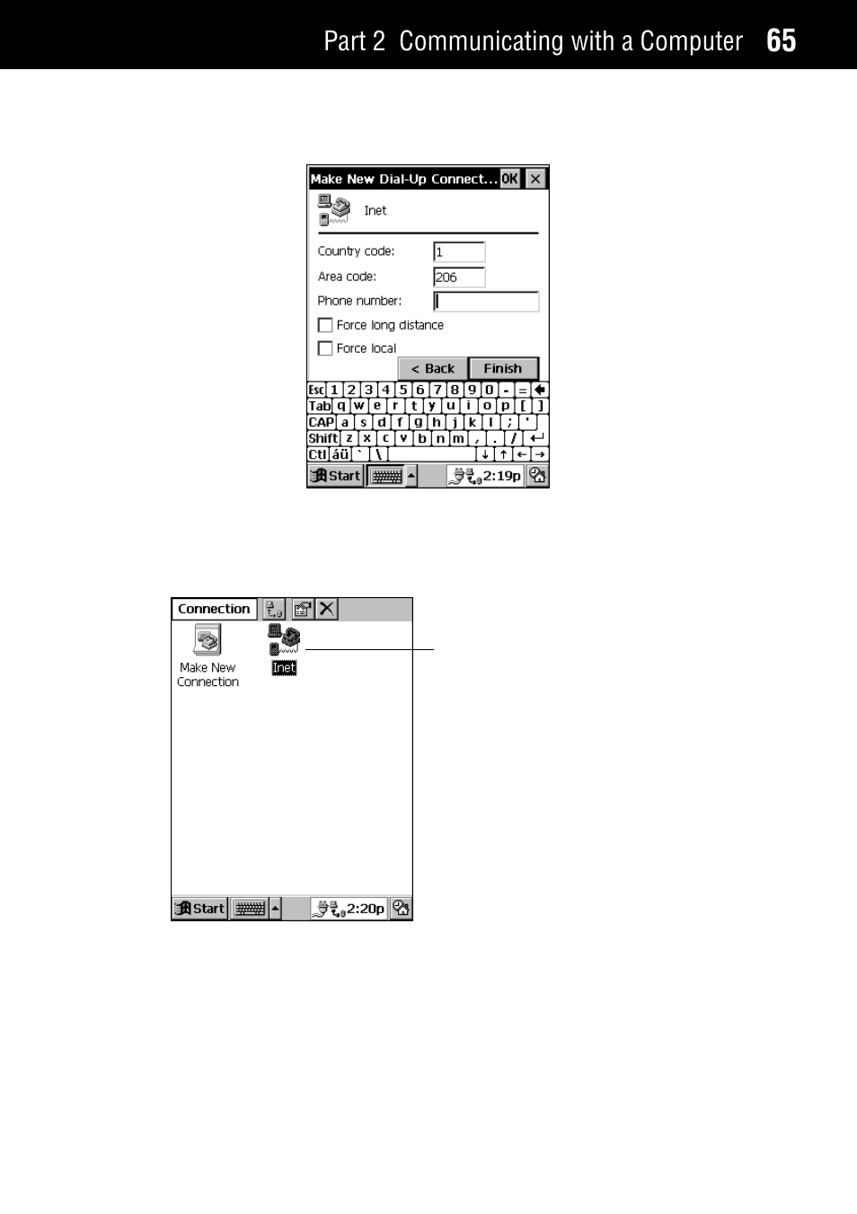 Part 2 communicating with a computer | Casio Palm-size PC User Manual | Page 73 / 141