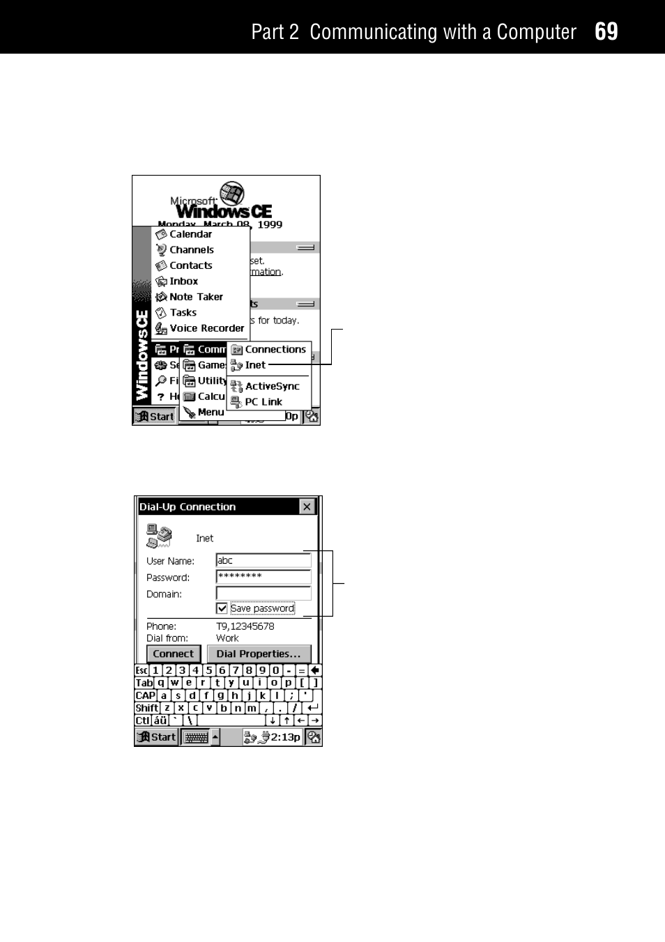 Part 2 communicating with a computer | Casio Palm-size PC User Manual | Page 77 / 141