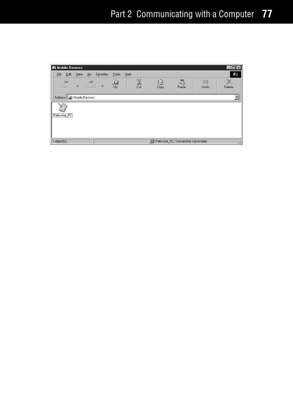 Optional infrared communication driver component, Part 2 communicating with a computer | Casio Palm-size PC User Manual | Page 85 / 141