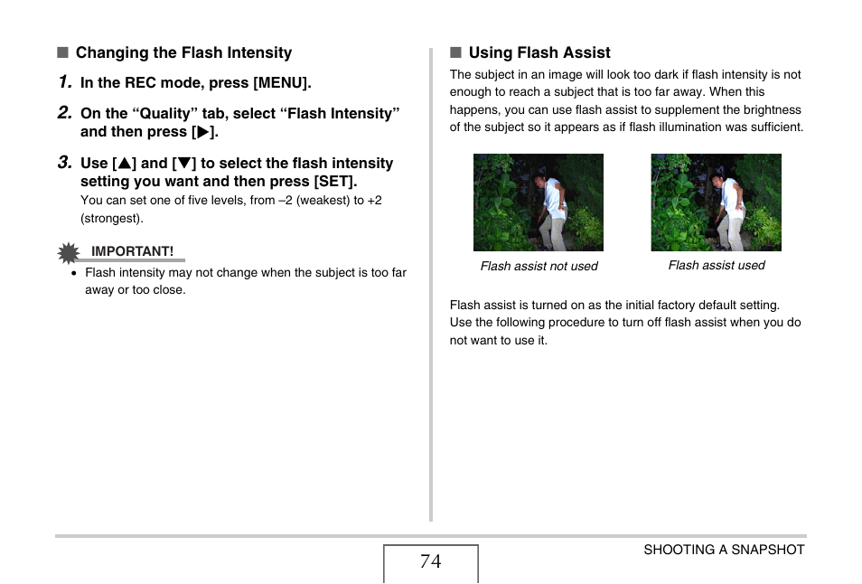 Casio EX-Z12 User Manual | Page 74 / 265