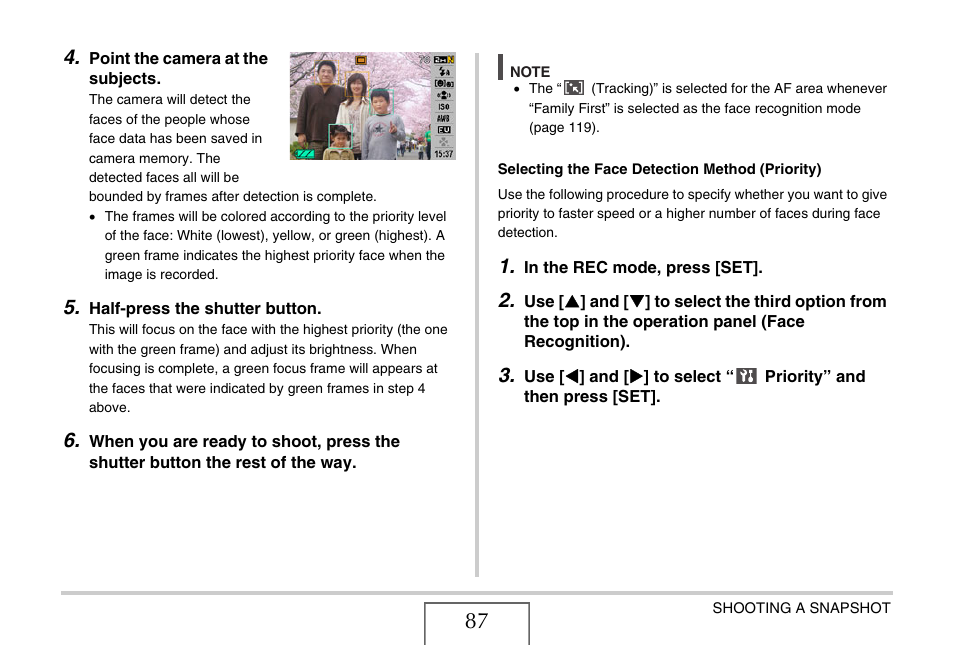 Casio EX-Z12 User Manual | Page 87 / 265