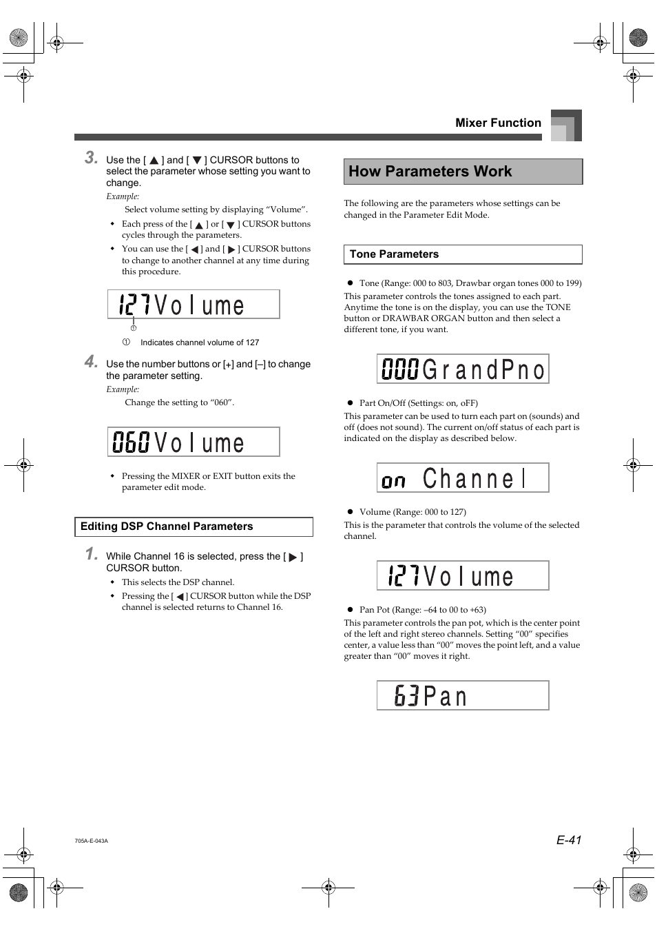 How parameters work | Casio CTK-691 User Manual | Page 43 / 122