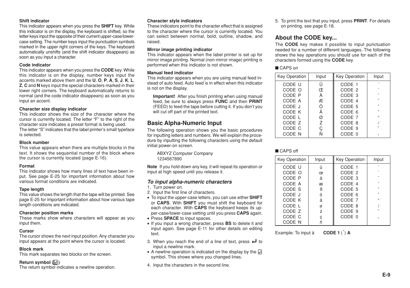 Casio KL-8100 User Manual | Page 10 / 31