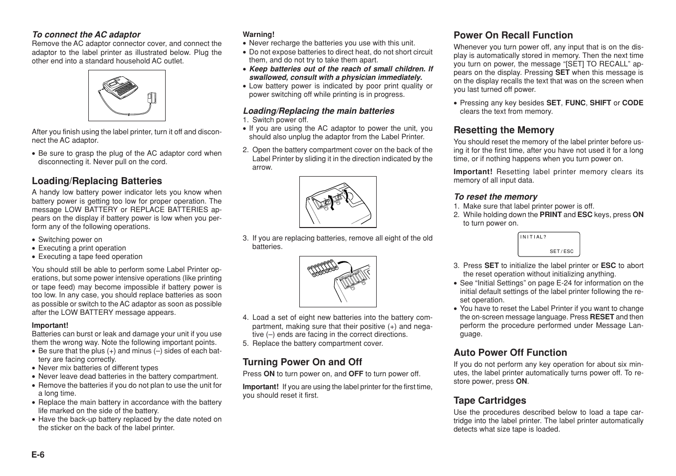 Casio KL-8100 User Manual | Page 7 / 31