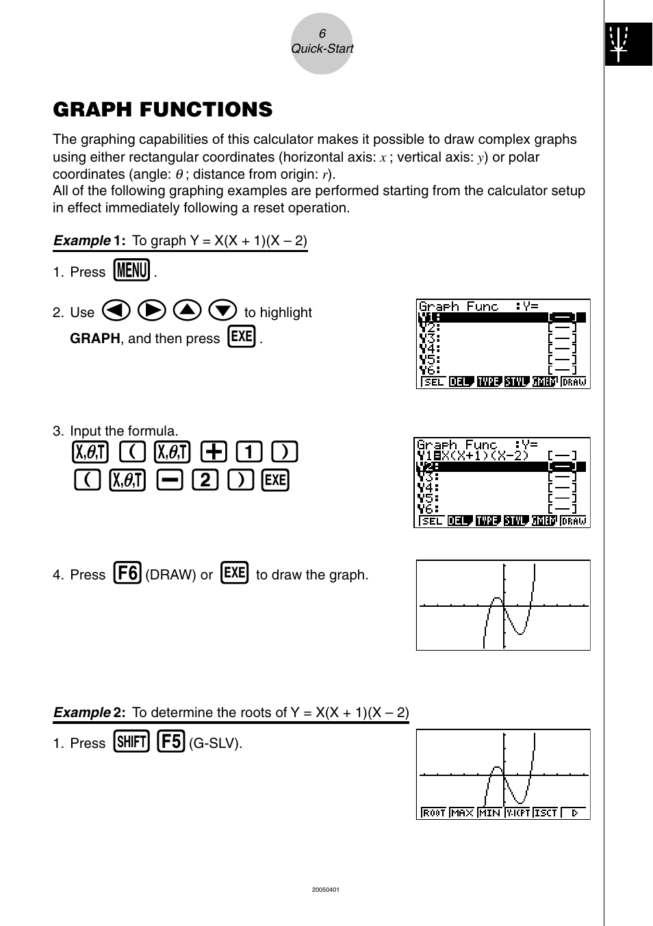 Graph functions, Defc, V (v+b) ( v -c)w | Casio fx-9860G SD User Manual | Page 11 / 596