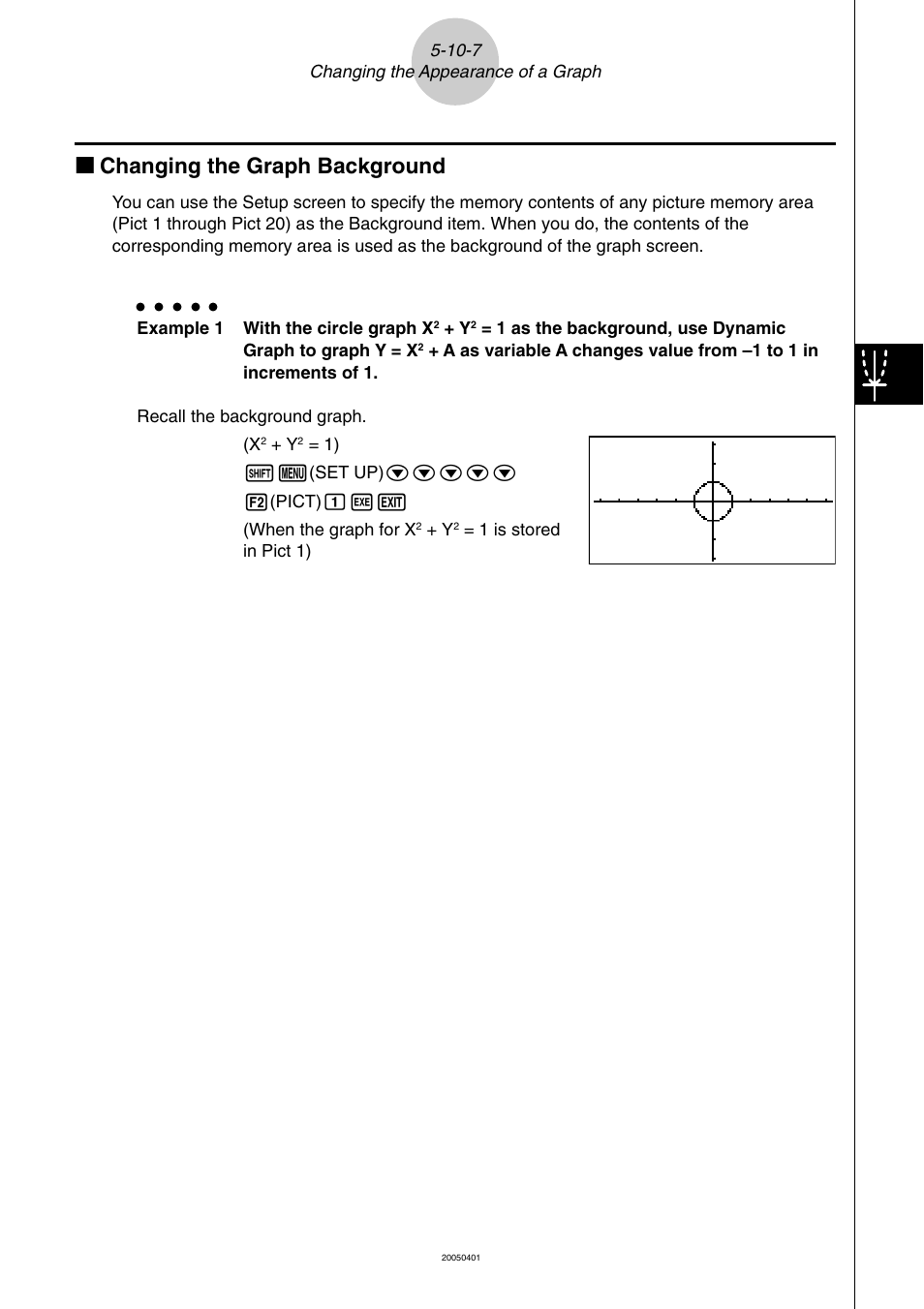 Kk changing the graph background | Casio fx-9860G SD User Manual | Page 254 / 596