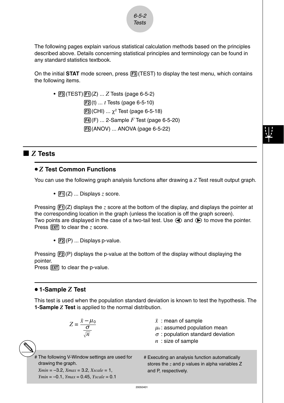 Tests | Casio fx-9860G SD User Manual | Page 312 / 596