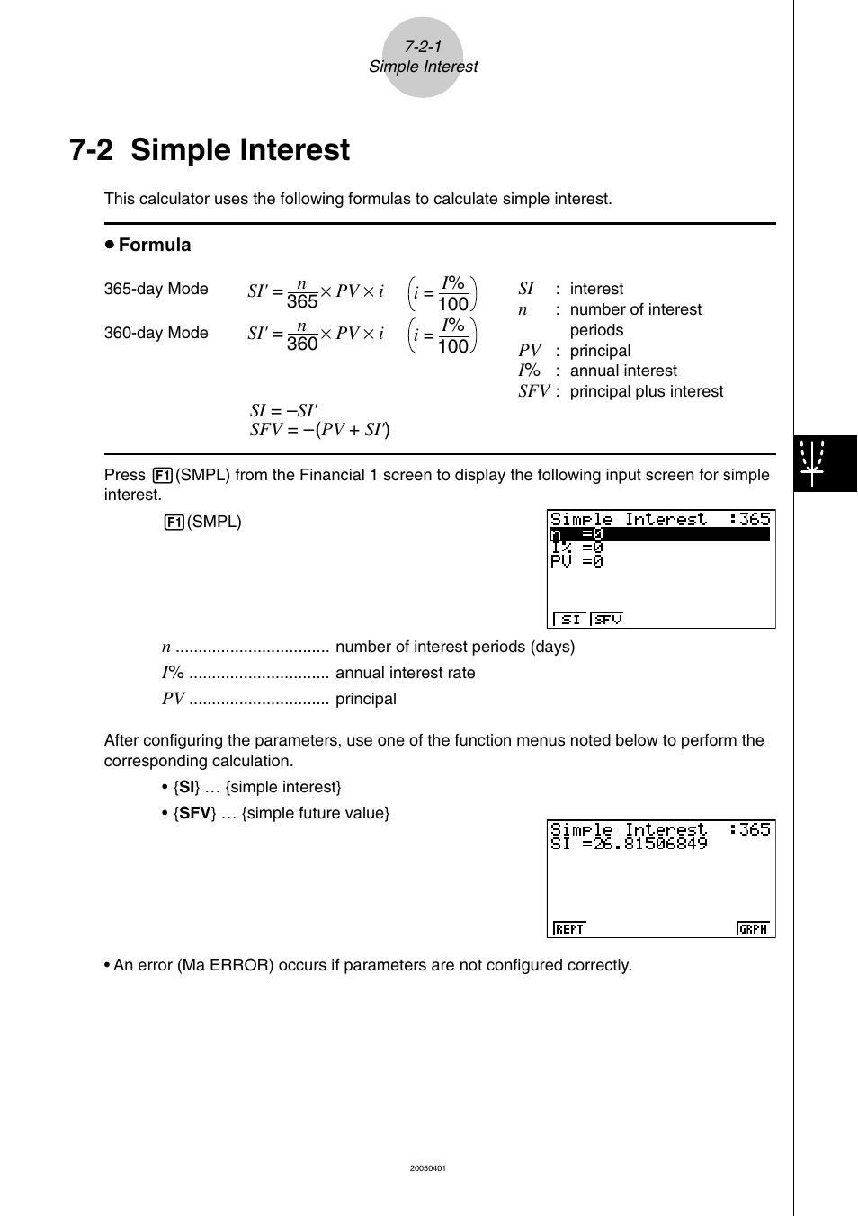 2 simple interest, Simple interest -2-1 | Casio fx-9860G SD User Manual | Page 372 / 596