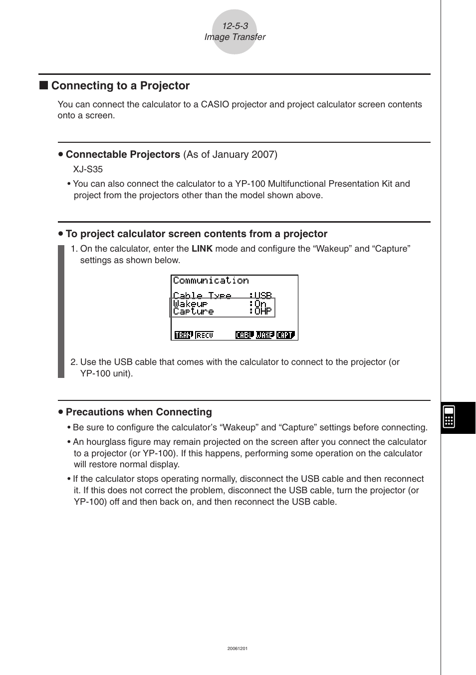 K connecting to a projector | Casio fx-9860G SD User Manual | Page 552 / 596