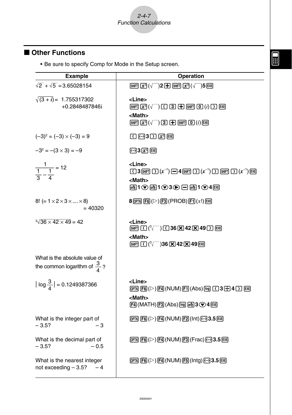 K other functions | Casio fx-9860G SD User Manual | Page 89 / 596