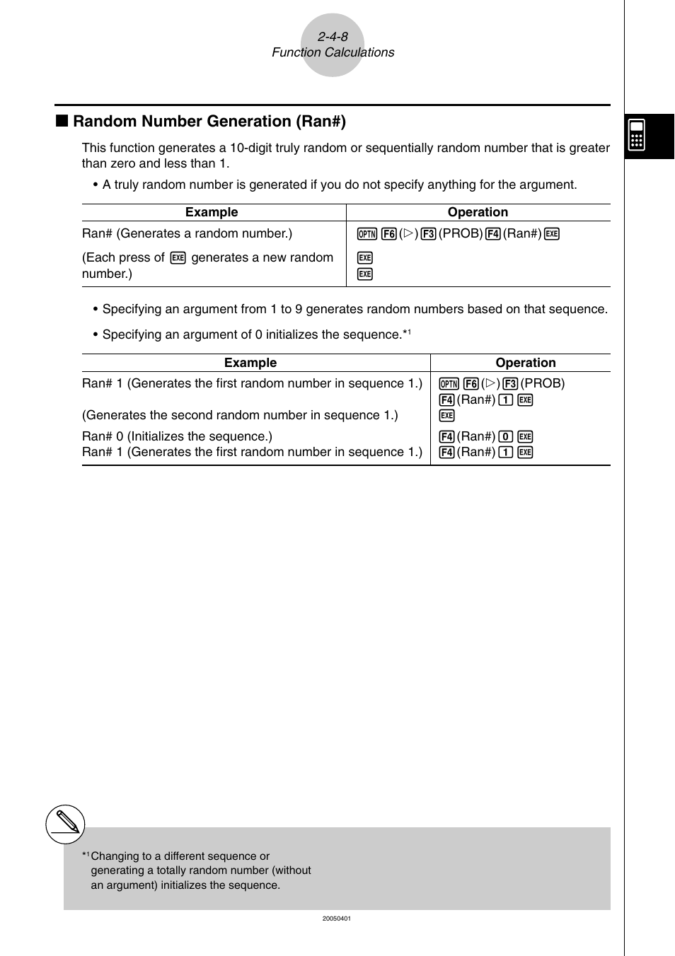 K random number generation (ran#) | Casio fx-9860G SD User Manual | Page 90 / 596