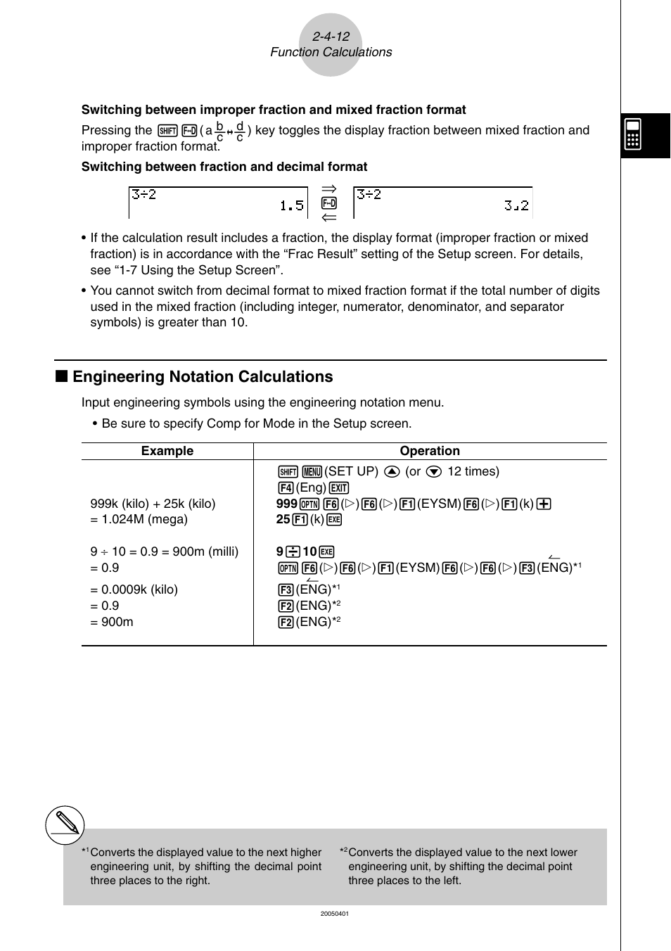 K engineering notation calculations | Casio fx-9860G SD User Manual | Page 94 / 596