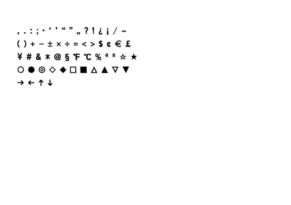 Specifications, Symbols | Casio KL-7200 User Manual | Page 26 / 28