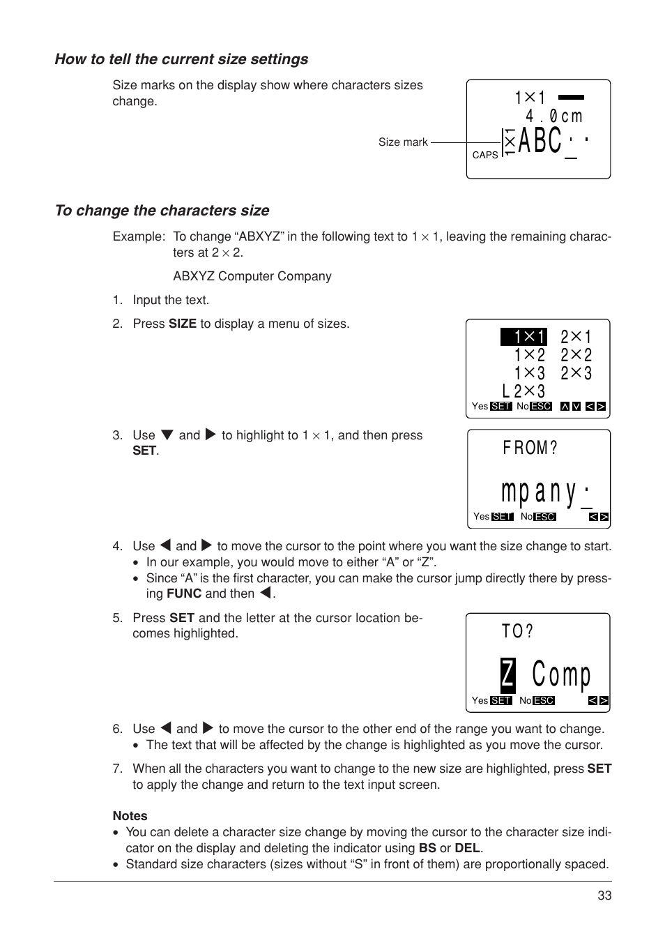 Mpany, Zcomp, 14 0cm | From | Casio KL-7000 User Manual | Page 34 / 81