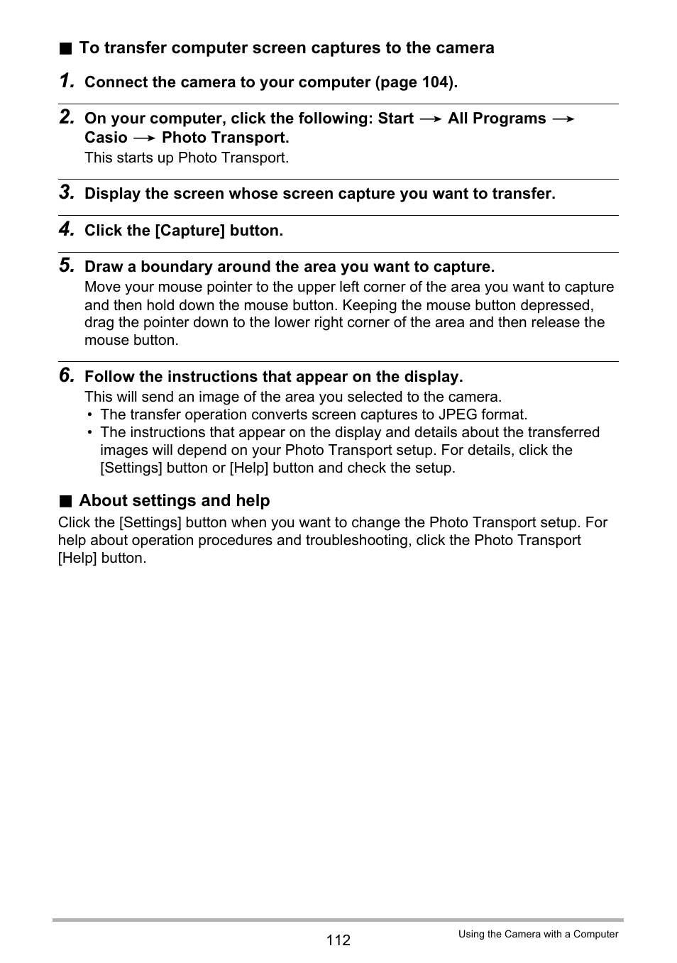 Casio EX-Z20 User Manual | Page 112 / 165