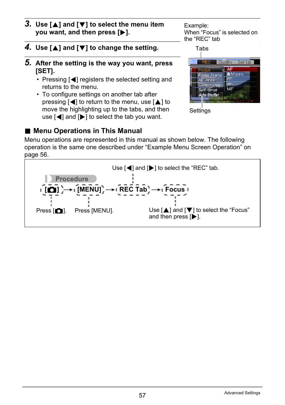 Casio EX-Z20 User Manual | Page 57 / 165