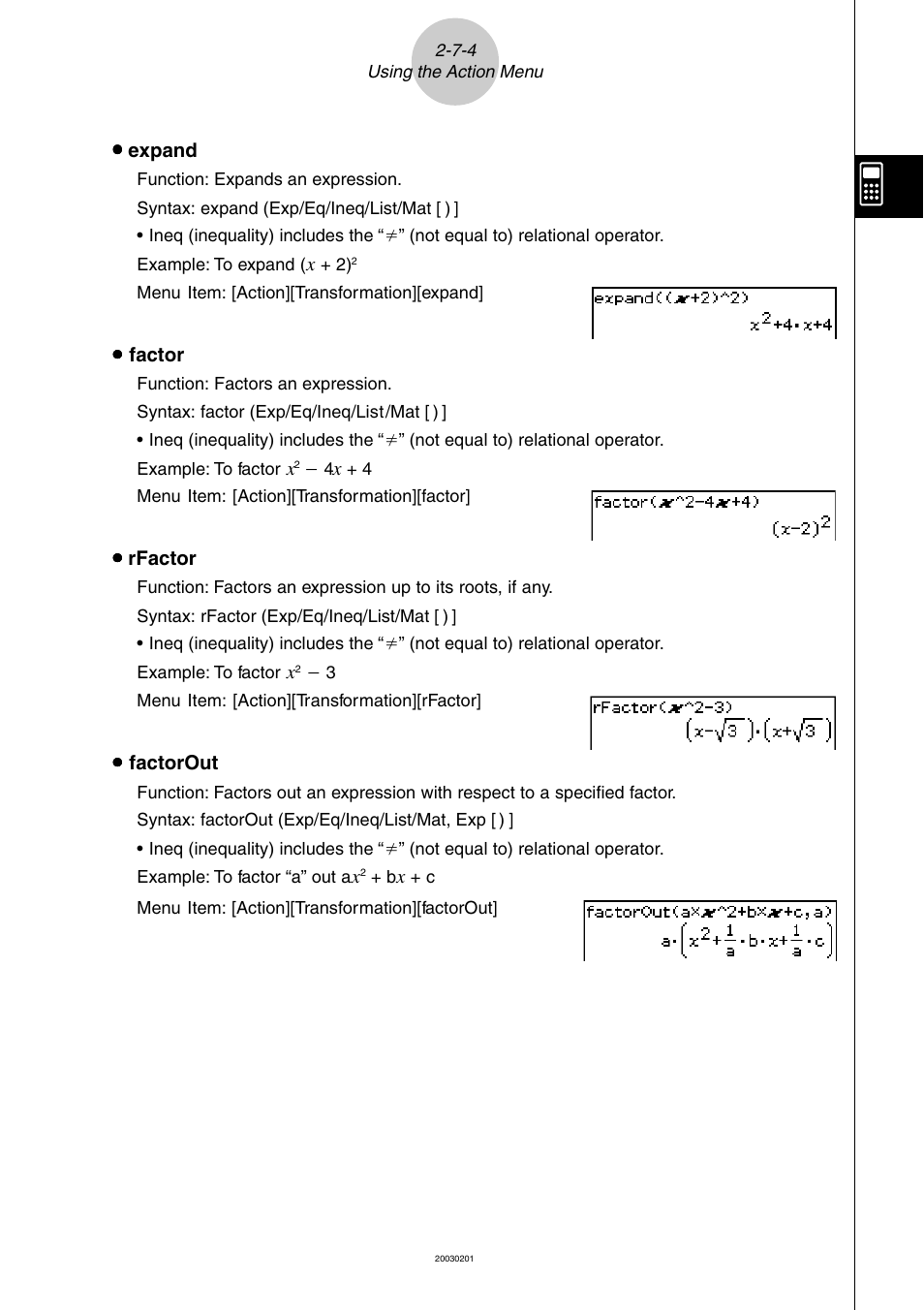 Casio ClassPad 300 User Manual | Page 132 / 670