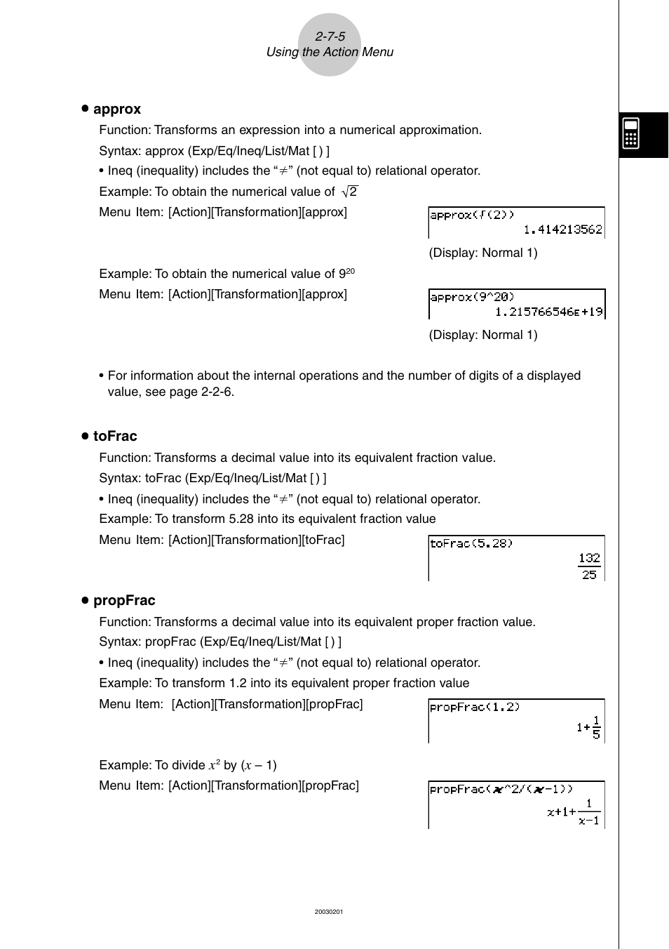 Casio ClassPad 300 User Manual | Page 133 / 670