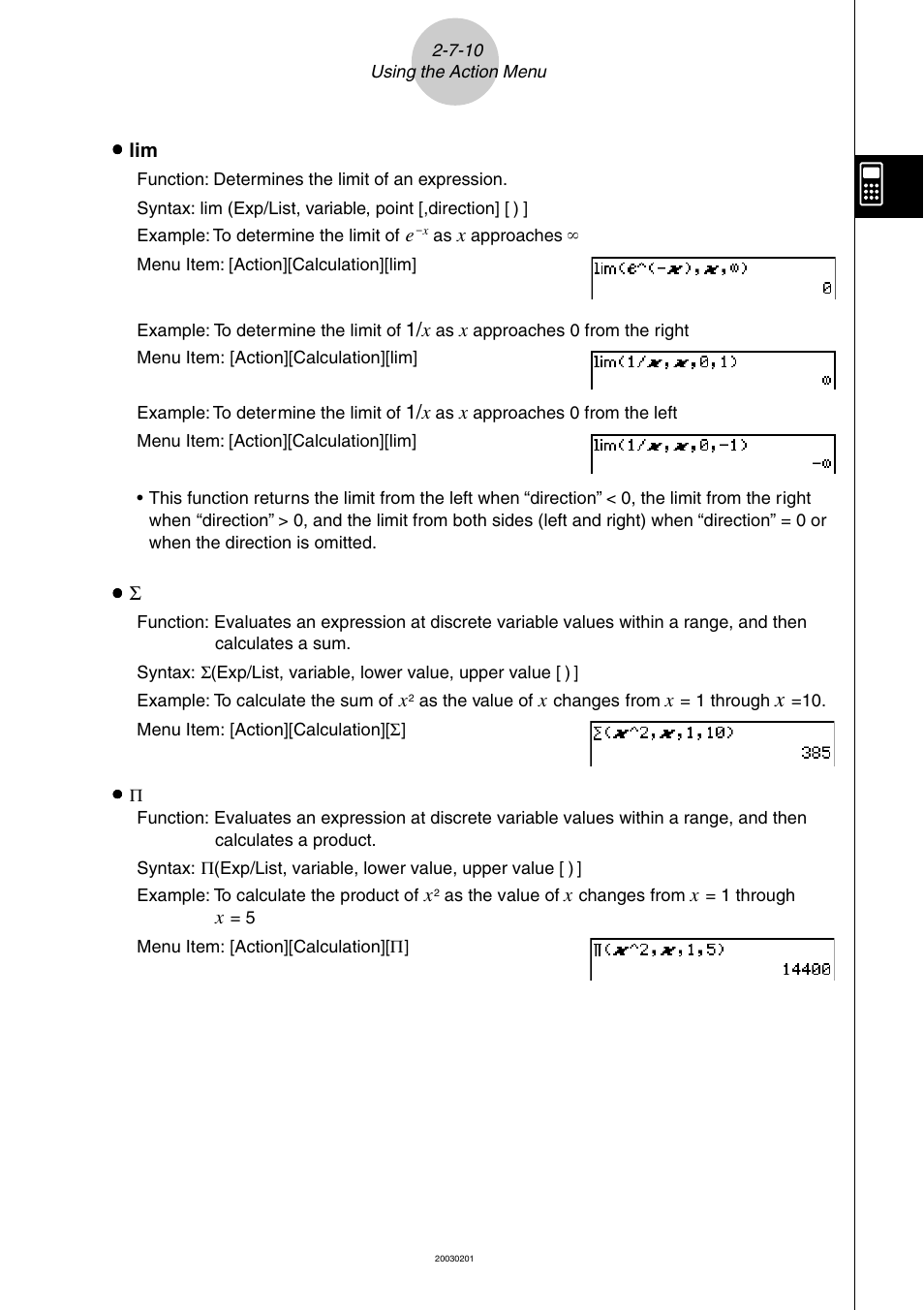 Casio ClassPad 300 User Manual | Page 138 / 670