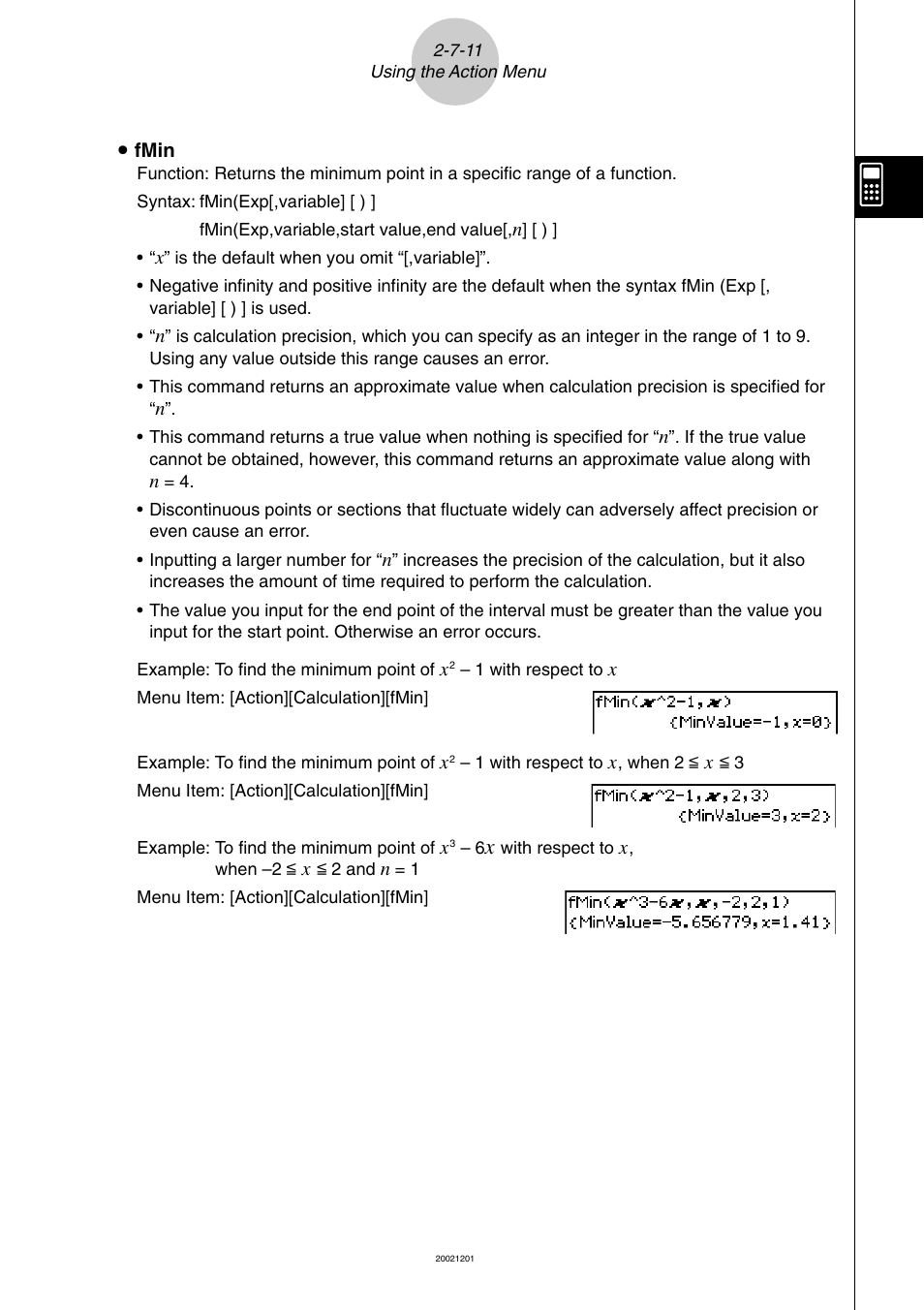 Casio ClassPad 300 User Manual | Page 139 / 670