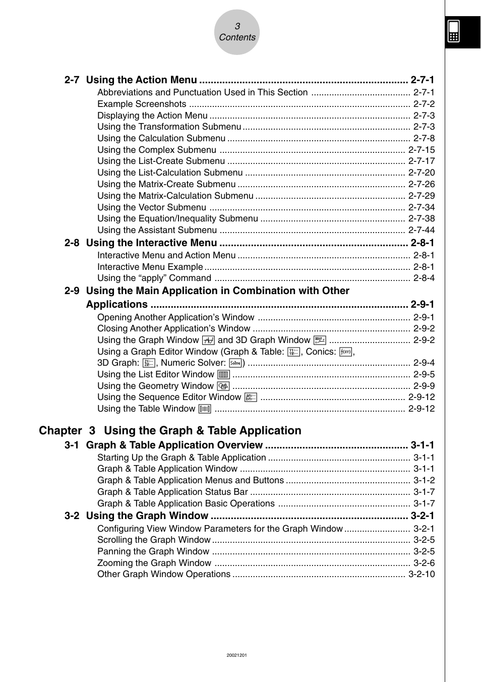 Chapter 3 using the graph & table application | Casio ClassPad 300 User Manual | Page 14 / 670