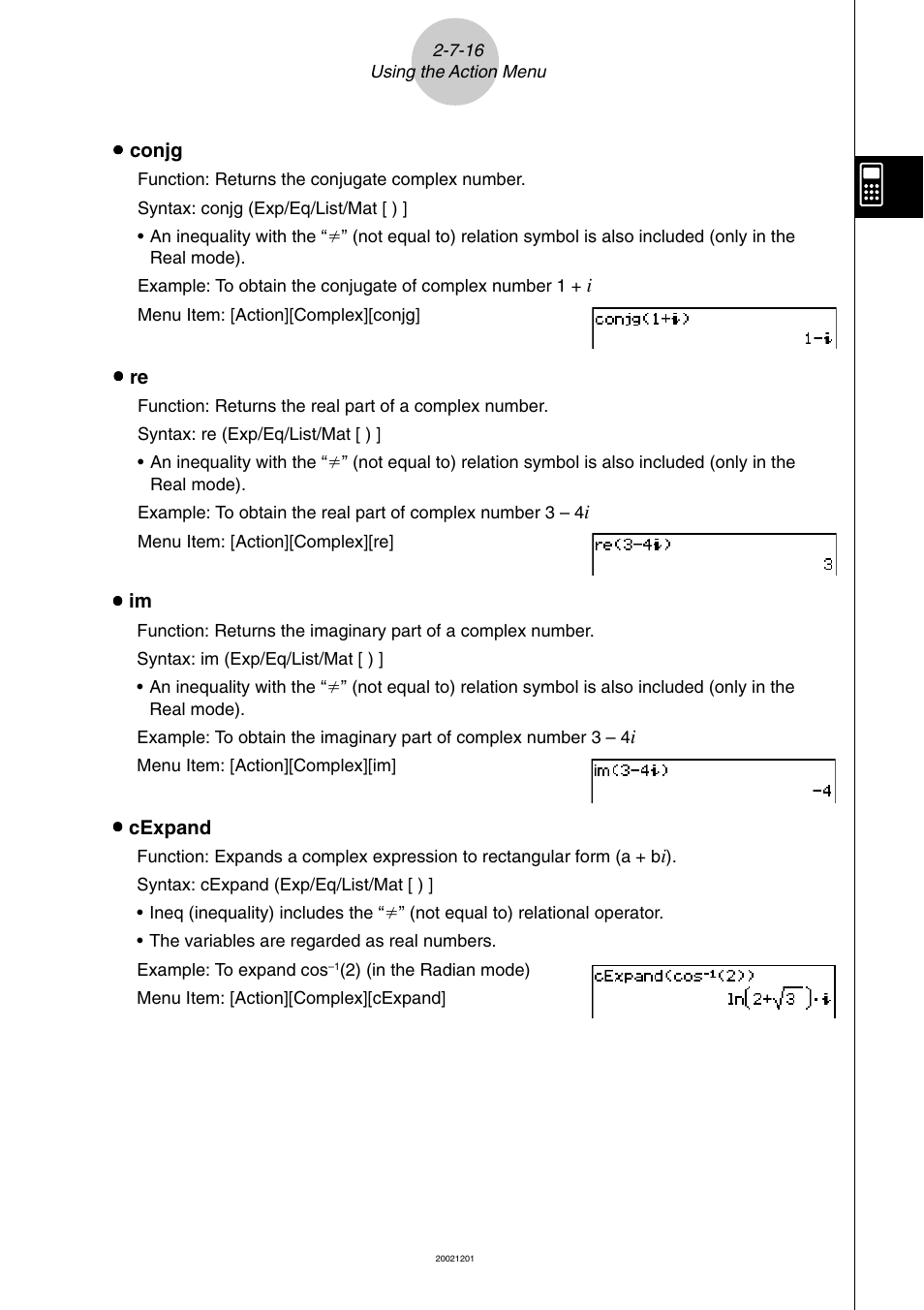 Casio ClassPad 300 User Manual | Page 144 / 670