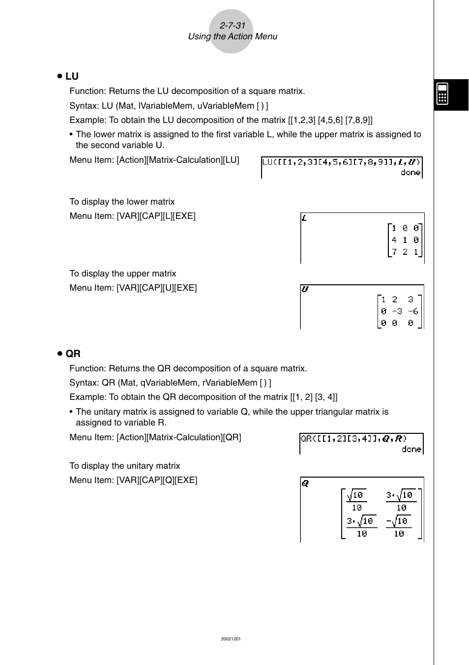 Casio ClassPad 300 User Manual | Page 159 / 670