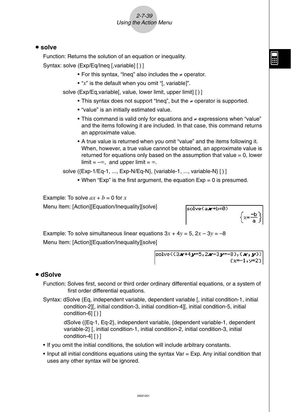 Casio ClassPad 300 User Manual | Page 167 / 670