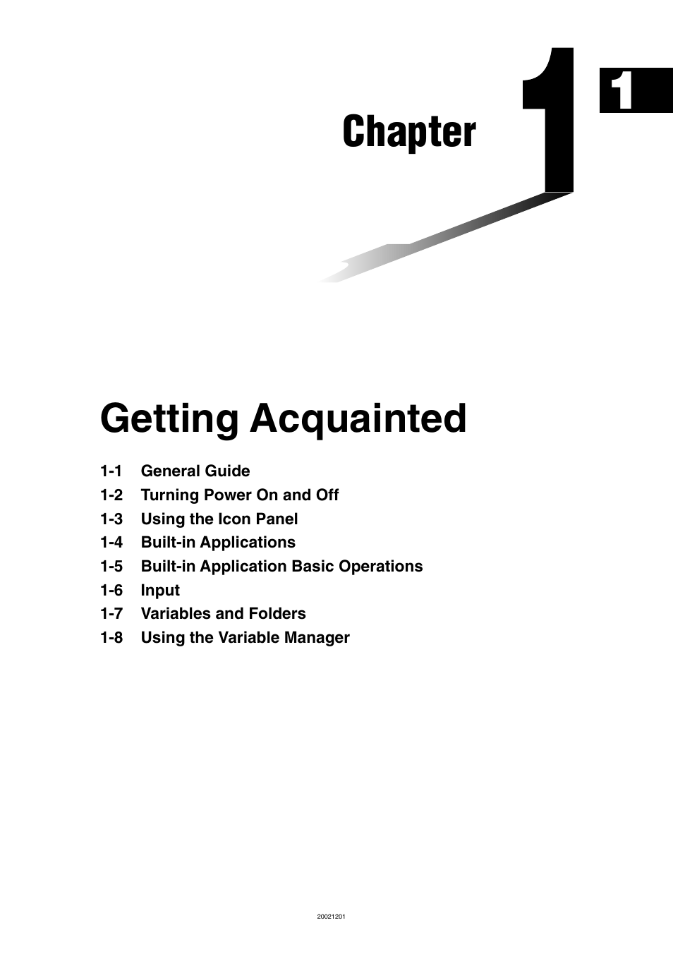 Chapter 1 getting acquainted, Chapter, Getting acquainted | Casio ClassPad 300 User Manual | Page 26 / 670