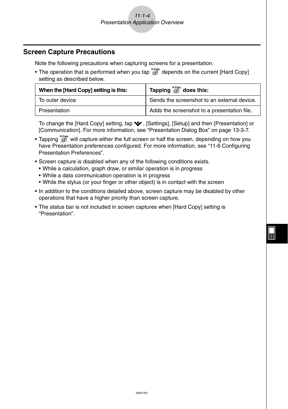 Screen capture precautions -1-4, Screen capture precautions | Casio ClassPad 300 User Manual | Page 489 / 670