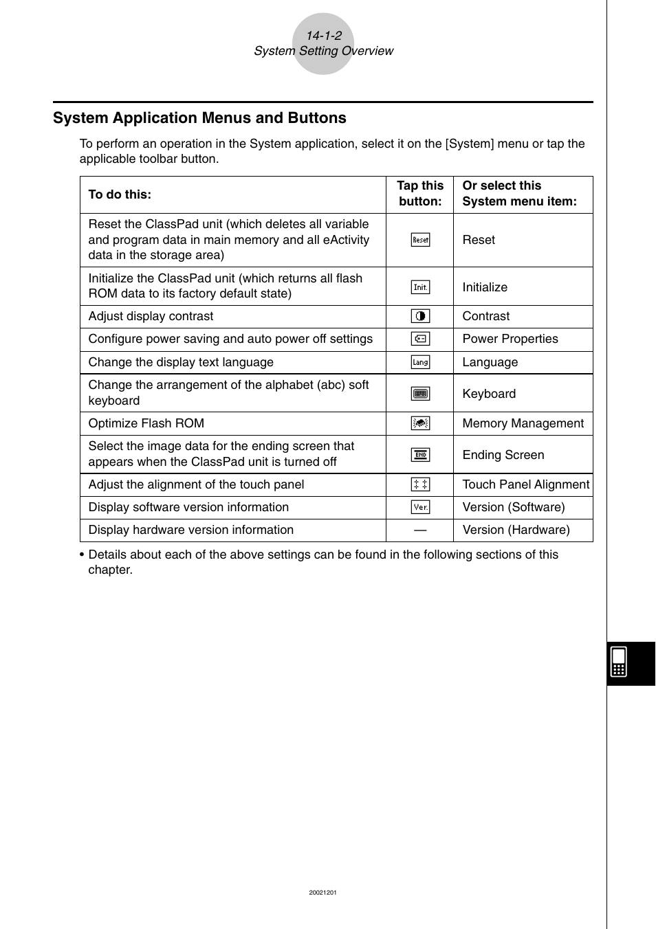 System application menus and buttons -1-2, System application menus and buttons | Casio ClassPad 300 User Manual | Page 602 / 670