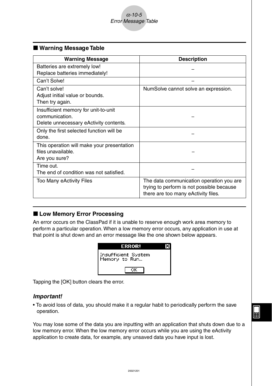 Casio ClassPad 300 User Manual | Page 668 / 670