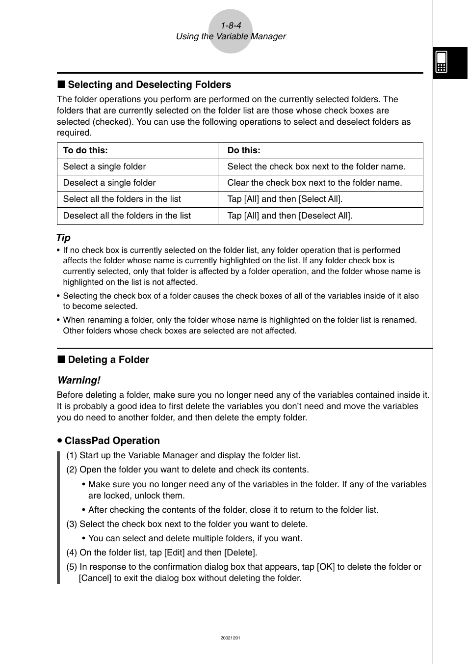 Casio ClassPad 300 User Manual | Page 80 / 670