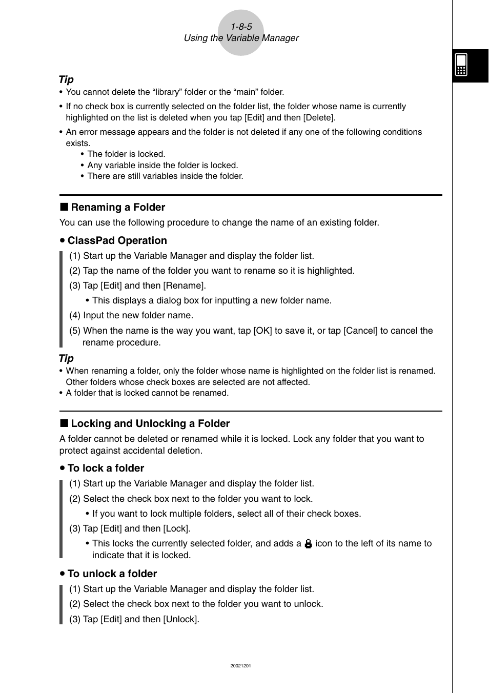 Casio ClassPad 300 User Manual | Page 81 / 670