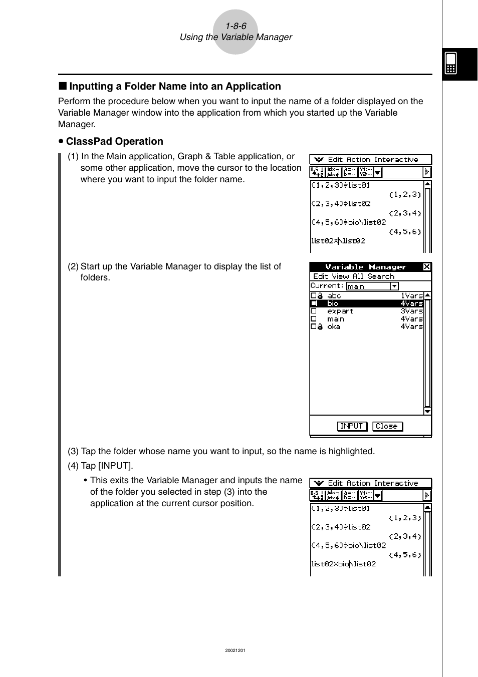 Casio ClassPad 300 User Manual | Page 82 / 670