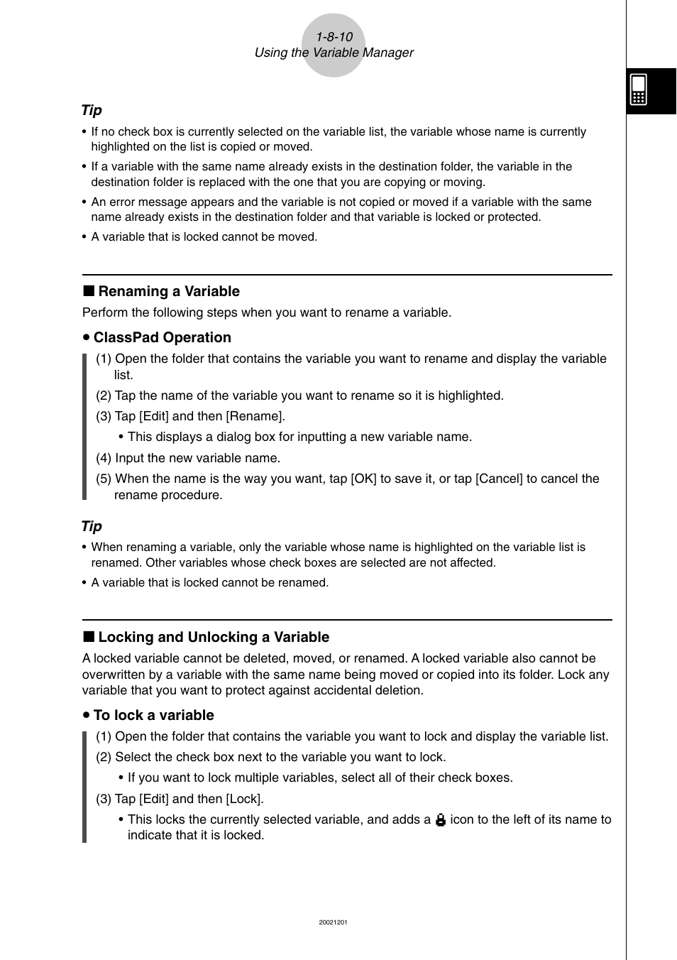 Casio ClassPad 300 User Manual | Page 86 / 670